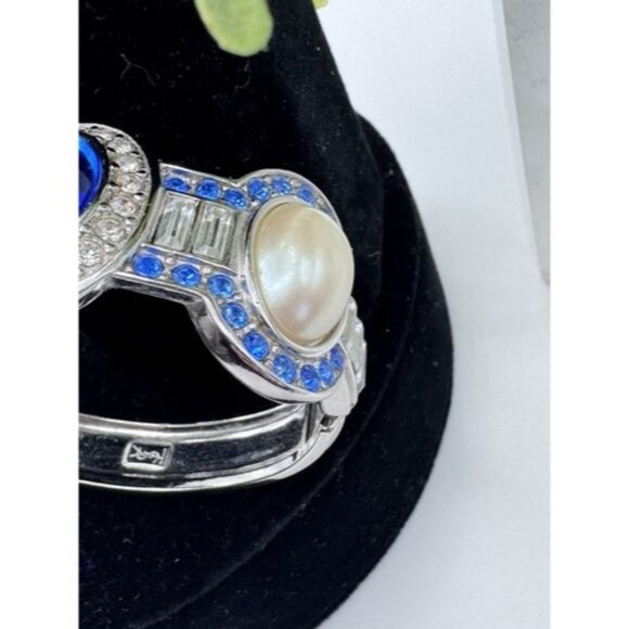 YSL Vintage Bangle Bracelet Silver Tone- Designer Beautiful Bracelet Vintage - Picture 6 of 16